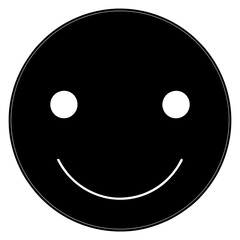 Fototapeta premium Emoji 1 Circle with a smooth gradient fill to simulate a glossy surface