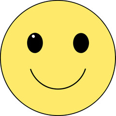 Fototapeta premium Emoji 1 Circle with a smooth gradient fill to simulate a glossy surface