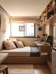 A space saving home with builtin comfort