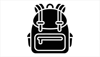 Minimalist Backpack Illustration for School and Travel