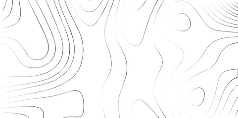 Topographic map background geographic line map with seamless ornament design.The black on white contours topography stylized height of the lines map.
