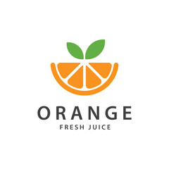 orange logo, orange juice logo, fresh juice for brand with simple design