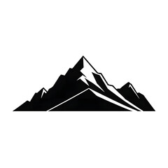 A vector illustration of a mountain silhouette set, featuring rugged grunge textures for a bold and artistic effect.