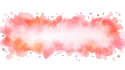 Obraz premium Abstract Pink and Orange Watercolor Wash Background