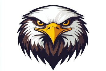 Fototapeta premium Majestic Bald Eagle Head Intense Gaze Powerful Bird