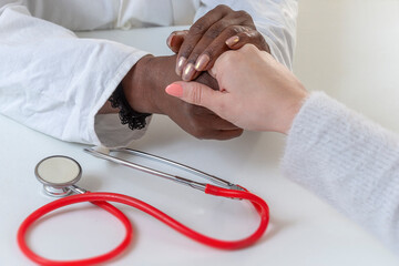 Doctor and patient share a caring moment