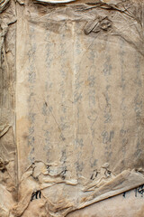 Ancient Paper with Inked Text