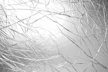 Fototapeta premium Bright silver aluminum foil with a smooth, textured surface, creating a grainy appearance.