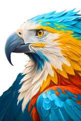 Obraz premium blue and yellow macaw painting, transparent, png 