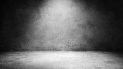 Grainy metallic gray metal texture creates a sleek, modern backdrop.