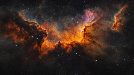 Obraz premium A breathtaking space scene featuring the Butterfly Nebula NGC 6302 with intricate filaments of gas stretching outward in a fiery explosion of colors set against the black expanse of the universe 