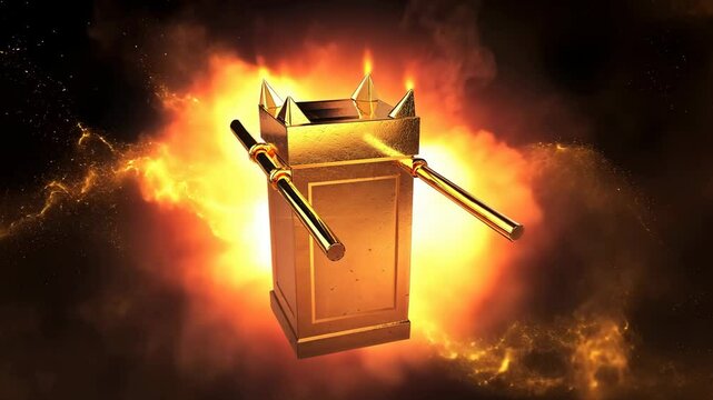 Altar of the Incense of the Tabernacle of God Prayer of the Saints with Fire Effects 4K