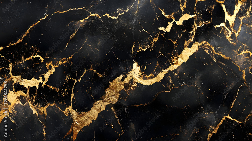 Poster luxurious golden marble texture with dramatic abstract pattern high end elegant and sophisticated ba