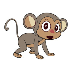 Cartoon monkey design