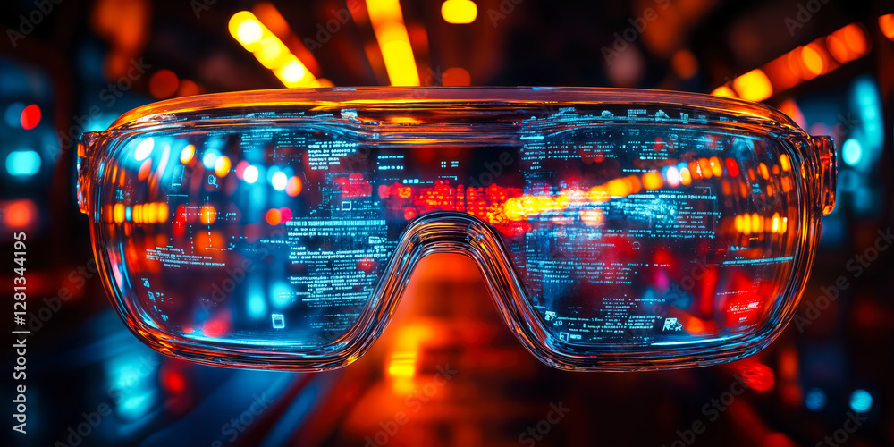 Poster ai integration in ar glasses for enhanced functionality and privacy in advanced technology interface