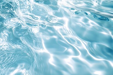 Obraz premium Crystal clear water surface reflecting sunlight with gentle ripples