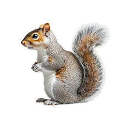 Obraz premium Adorable Grey Squirrel: High-Resolution Wildlife Photo