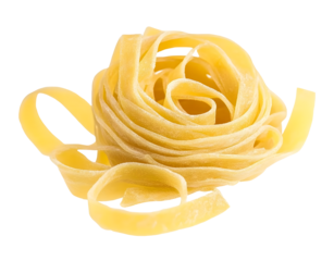 Italian pasta tagliatelle isolated