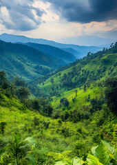 Fototapeta premium Scenic Landscape Photography of Southwestern Uganda