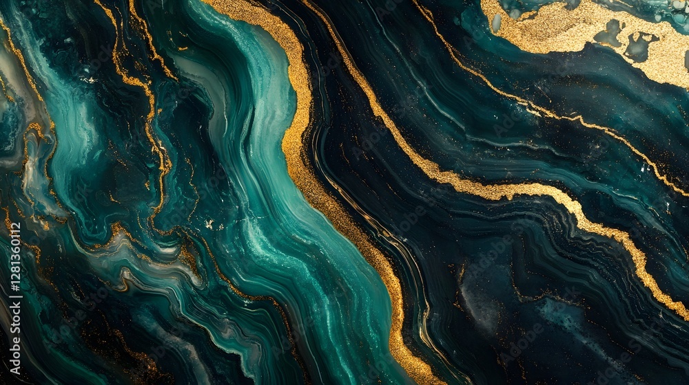 Aufkleber mesmerizing agate inspired mineral composition with flowing swirls of vivid colors and intricate pat