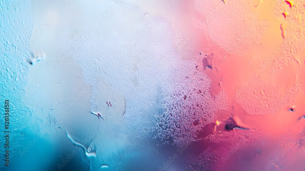 Aufkleber Mesmerizing cosmic swirls of vibrant digital evoking a dreamlike ethereal atmosphere with a captivating blend of color light and movement  This abstract