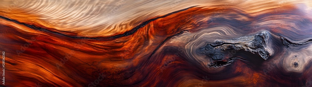 Poster Mesmerizing Fluid Landscape   Vibrant Abstract Art with Swirling Patterns and Ethereal Textures that Captivate the Senses and Ignite the Imagination