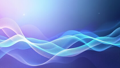 Abstract pastel gradient waves with soft and flowing design