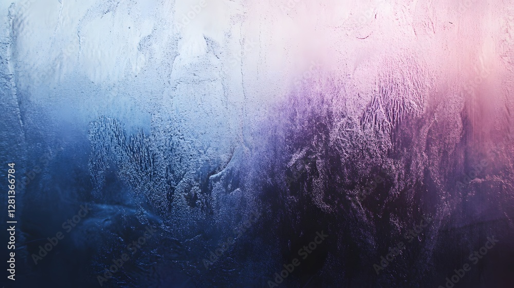 Aufkleber mesmerizing frozen art ethereal icy landscape with captivating frozen patterns and textures intricat