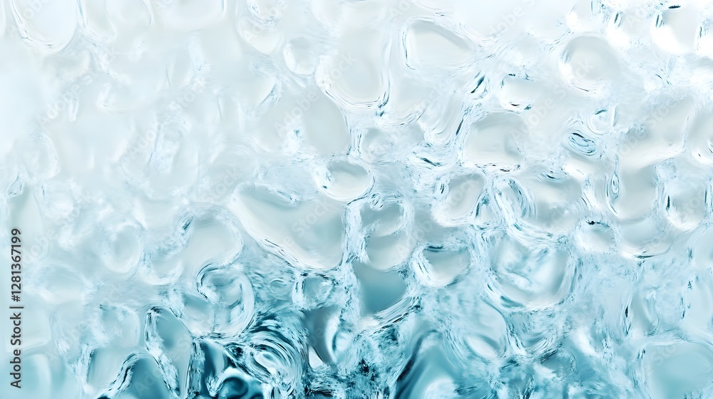 Leinwandbilder mesmerizing frozen crystalline patterns on icy surface abstract winter background shimmering glassy 