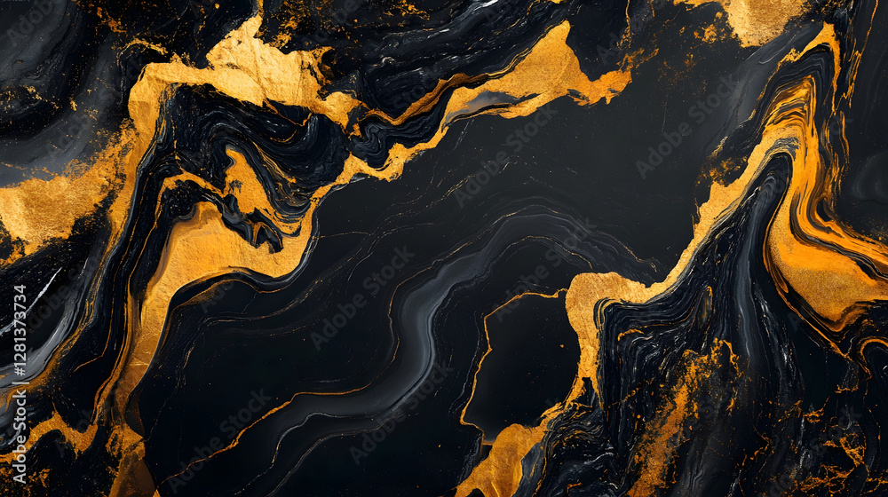 Poster Mesmerizing Molten Marble An of Flowing Textures and Dynamic Patterns that Captivate the Senses and Ignite the Imagination  This image showcases a striking abstract composition of swirling