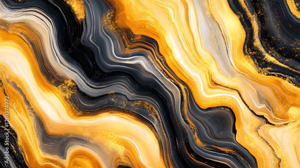 Aufkleber Mesmerizing swirling abstract agate marble texture background with dynamic fluid motion captivating color gradient and visually appealing natural patterns  Ideal for modern design luxury branding