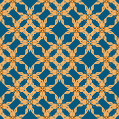 Fototapeta premium Ikat floral seamless pattern ethnic embroidery. Ikat ethnic oriental seamless traditional. Aztec style abstract vector illustration. Design for texture,fabric,clothing,wrapping,decoration. Background.