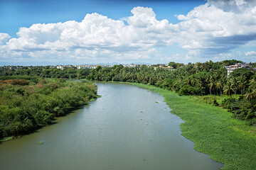 View to the Ozama river in Santo Domingo, Dominican Republic