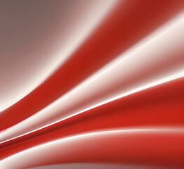 Neon gradient wave light in Red and White tones on dark background creates futuristic and vibrant visual effects for modern tech or artistic abstract illustrations. Generative AI