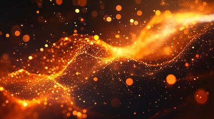 Fototapeta premium Futuristic background with glowing tech grids, data flow, and abstract digital patterns, symbolizing innovation 