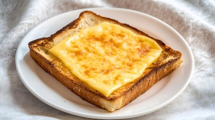 Delicious Melted Cheese on Toasted Bread