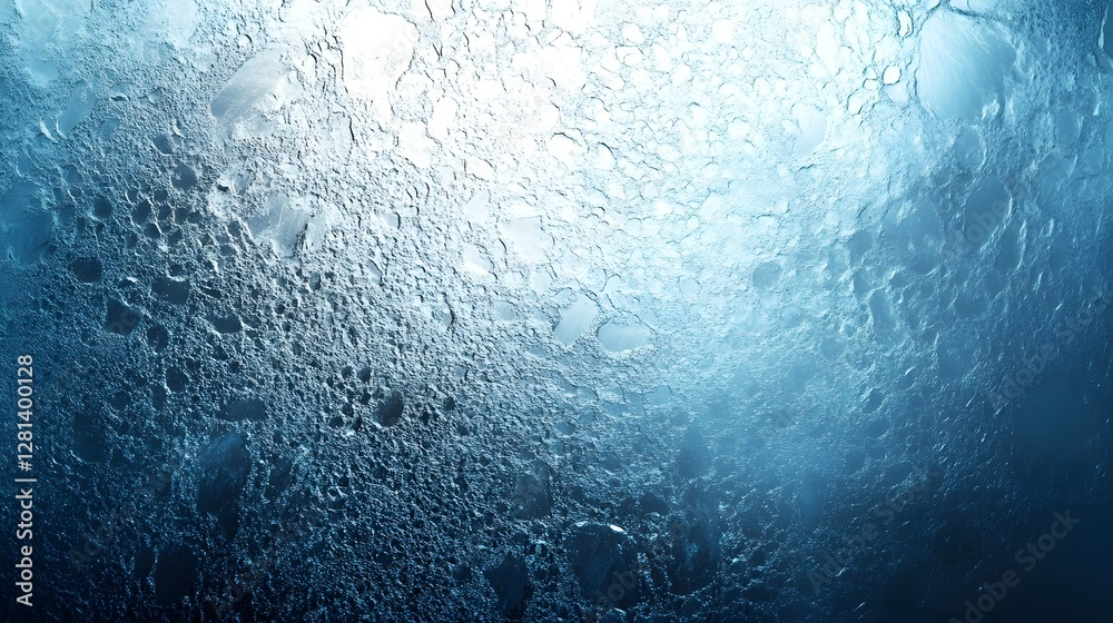 Aufkleber underwater serenity ethereal ocean depths filled with flowing liquid motions submerged in the clear 
