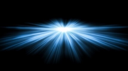 An abstract illustration of blue light radiating from the center