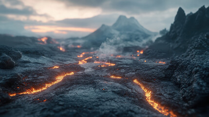 Naklejka premium Discover lava