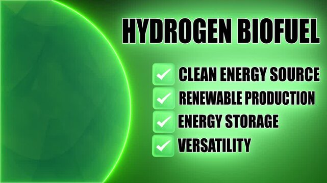 Hydrogen Biofuel refers to hydrogen produced from biological sources, such as organic matter, water, and biomass through various processes like biophotolysis, fermentation, or biomass gasification. 