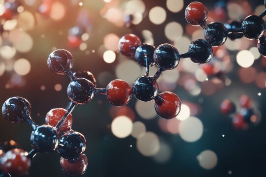 Small Molecule: Molecular Structure of Volasertib in 3D Realistic Render