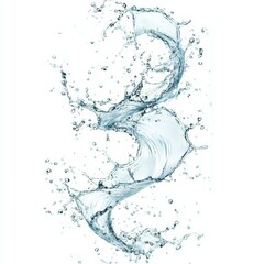 Obraz premium Water Splashing Art Design Illustration