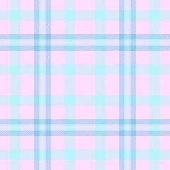 Many tartan check textile, image texture pattern fabric. Veil plaid vector background seamless in light and cyan colors.