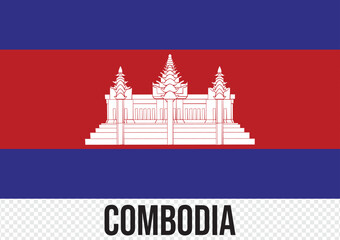 flag of Combodia . Illustration vector of Combodia flag. Flag of Cambodia, National Flag
