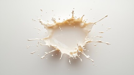 Obraz premium Liquid paint splash abstract background high-speed capture colorful explosion in minimalist setting