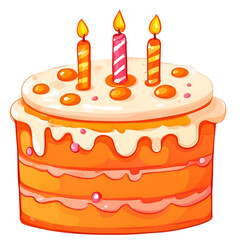 birthday cake with candles