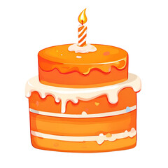 birthday cake with candles