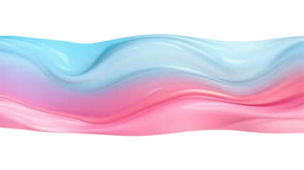 Soft Waves of Colorful Gradient Flowing Seamlessly with a Translucent and Abstract Design on Transparent Background
