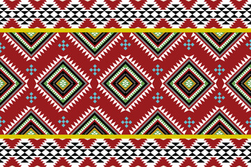 Native tribal vector seamless pattern. Navajo American ornament. Ethnic South Western decor style. Boho geometric ornament. Vector seamless pattern. Mexican blanket, rug. Woven carpet illustration