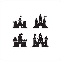vector illustration of an old castle